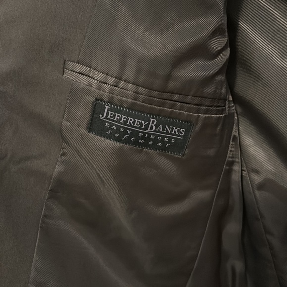 Vintage Jeffrey Banks Olive Green Suit Jacket - Picture 5 of 8